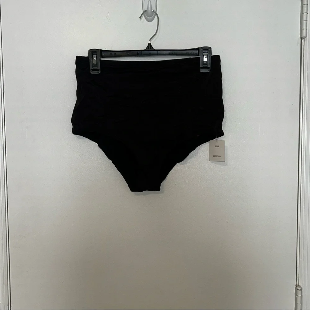 High-Waist Crisscross Back Bikini Bottoms - Picture 2 of 4